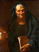 Pietro Bellotti Diogenes with the Lantern oil painting artist